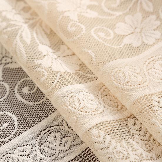Vintage Lace Table Runner, Rustic Fringed Table Runner, Boho Floral Lace Table Runner with Tassels for Wedding Bridal Shower Dining Table Decoration