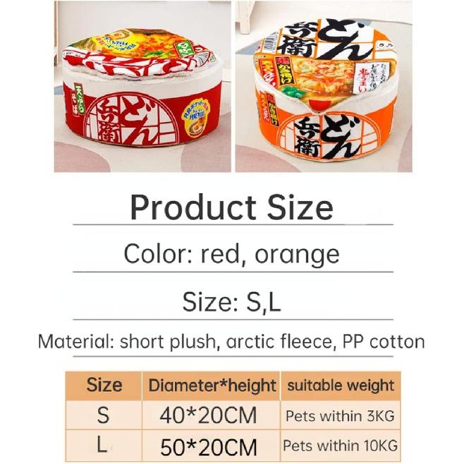 

Домик для кошек SSDHUA - Диван-кровать для кошек в виде лапши быстрого приготовления, Многофункциональная, Удобная лежанка для питомцев, Подходит для маленьких кошек и собак (Большой,Оранжевый) 1 S оранжевый