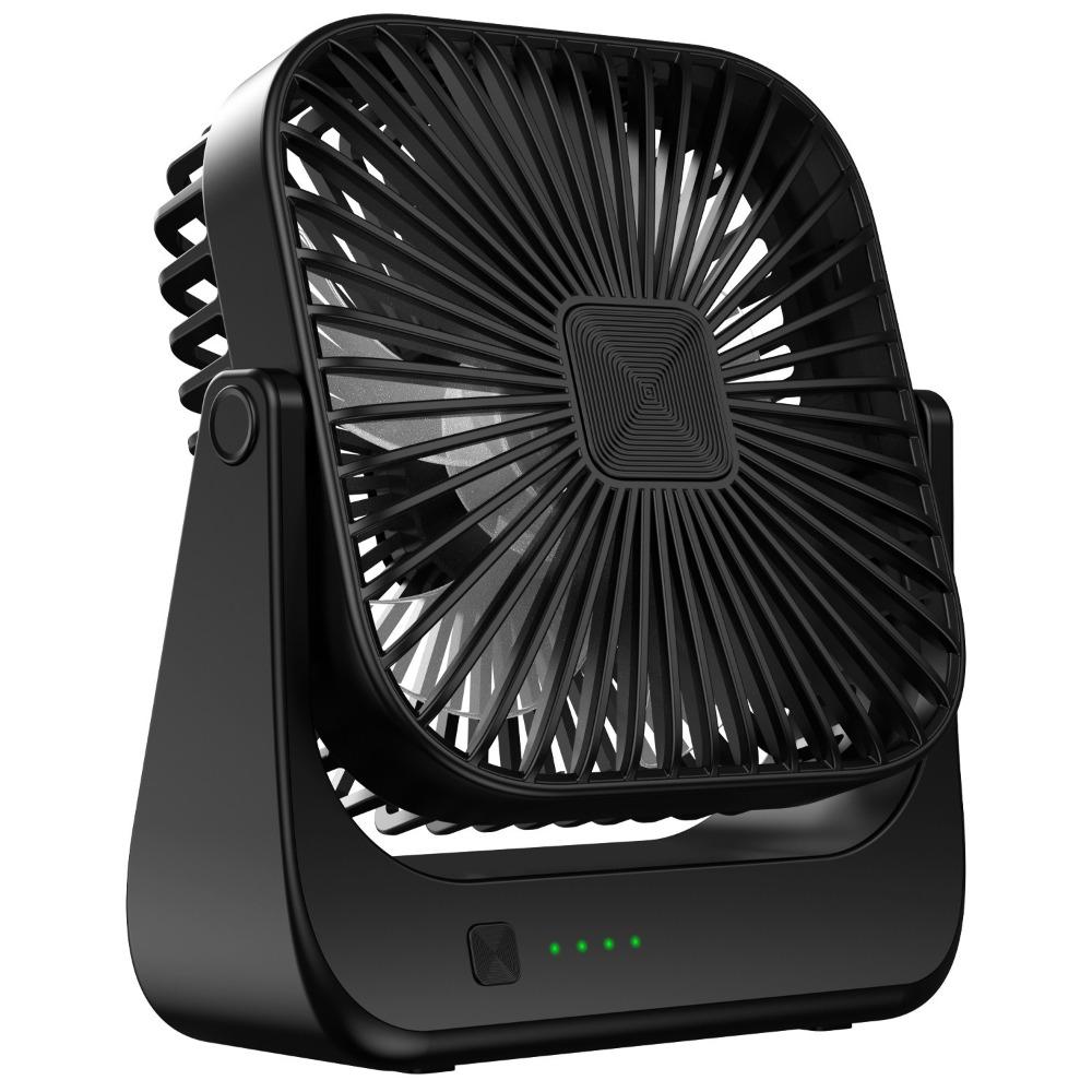 Powerful Wind Desk Fan Rechargeable Table Fan High Quality Circulation Fan Desktops чёрный