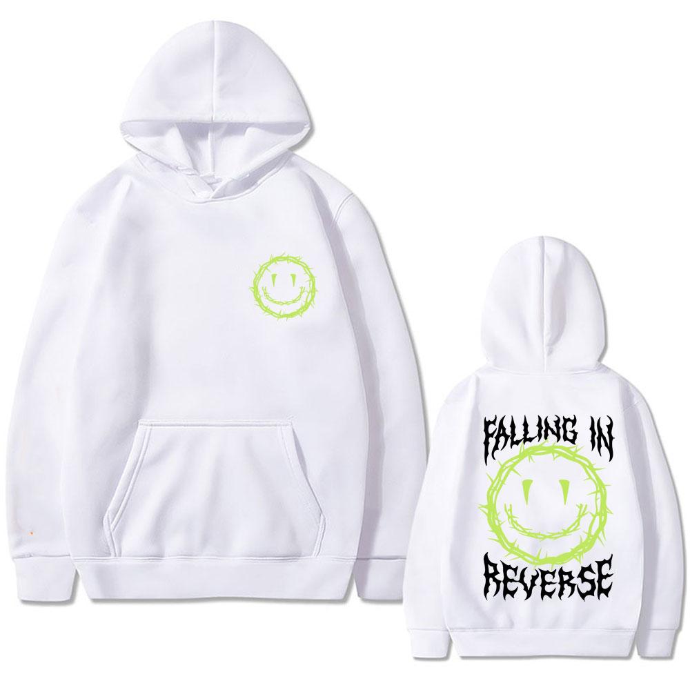 Rock Band Falling In Reverse Graphic Autumn/Winter Hoodie Men's and Women's Fashion Casual Sweatshirt Retro Warm Hoodie