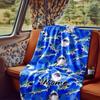Shark Pattern Blanket Personalized Name Soft Comfortable Stylish Blanket Car Blanket Perfect For Travel Camping Outdoor Home Suitable For All Seasons