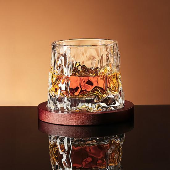 Drehbare Tumbler-Gläser, Rotierende Bier-Whiskey-Becher mit beschwertem Boden, 200ml Unzerbrechliche Bar-Gläser für Partygebrauch
