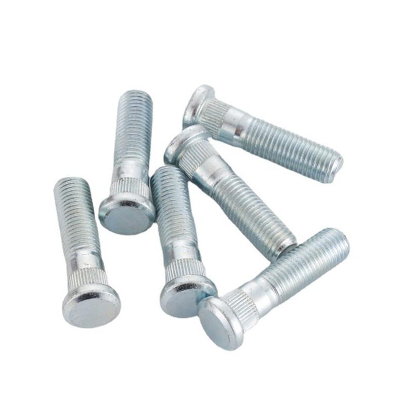 Pernos de Rueda de Coche M12x1.5 Longitud 48mm/43mm 12x 1.5mm Espárragos de Rueda y un Moleteado de 12.3mm
