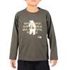 The North Face Long Sleeve Shiretokotoko Organic Shiretoko New Size 120 Kids' Tee, Unisex, Cotton, Taupe,