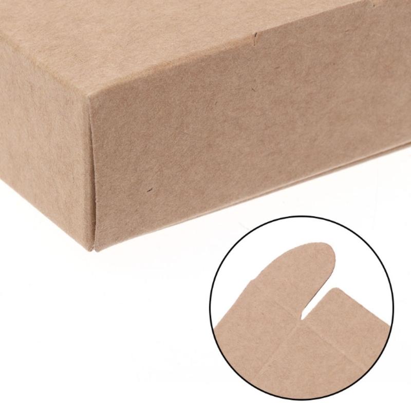 50pcs Kraft Paper Wrapping Box Multipurpose Household DIY Crafts Supplies for Festival Holiday Birthday Party Gift