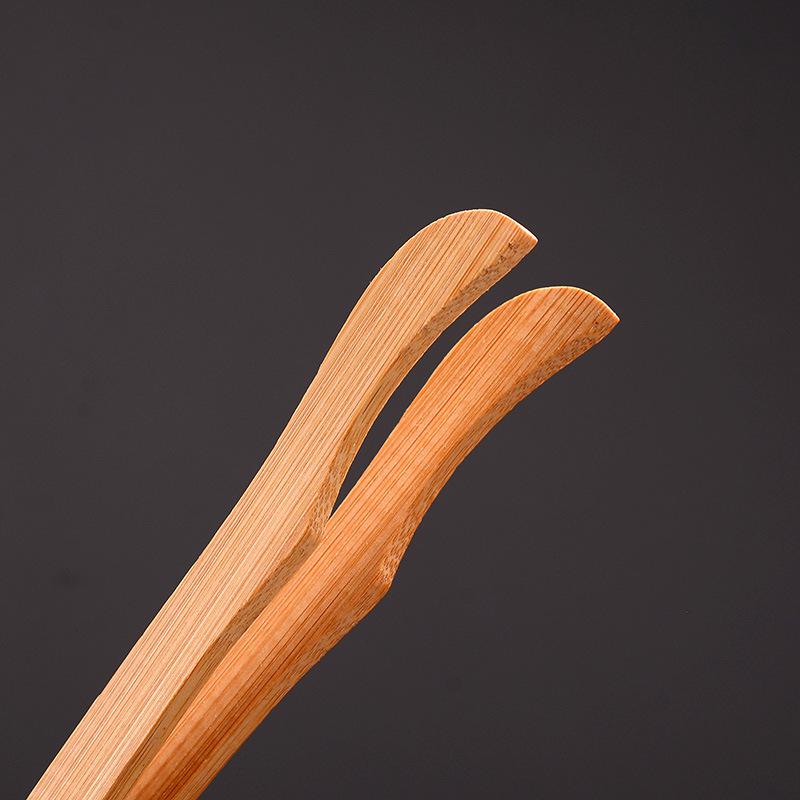 Bambus-Teepinzette und gebogene Clips für Teeservice und Zeremoniezubehör