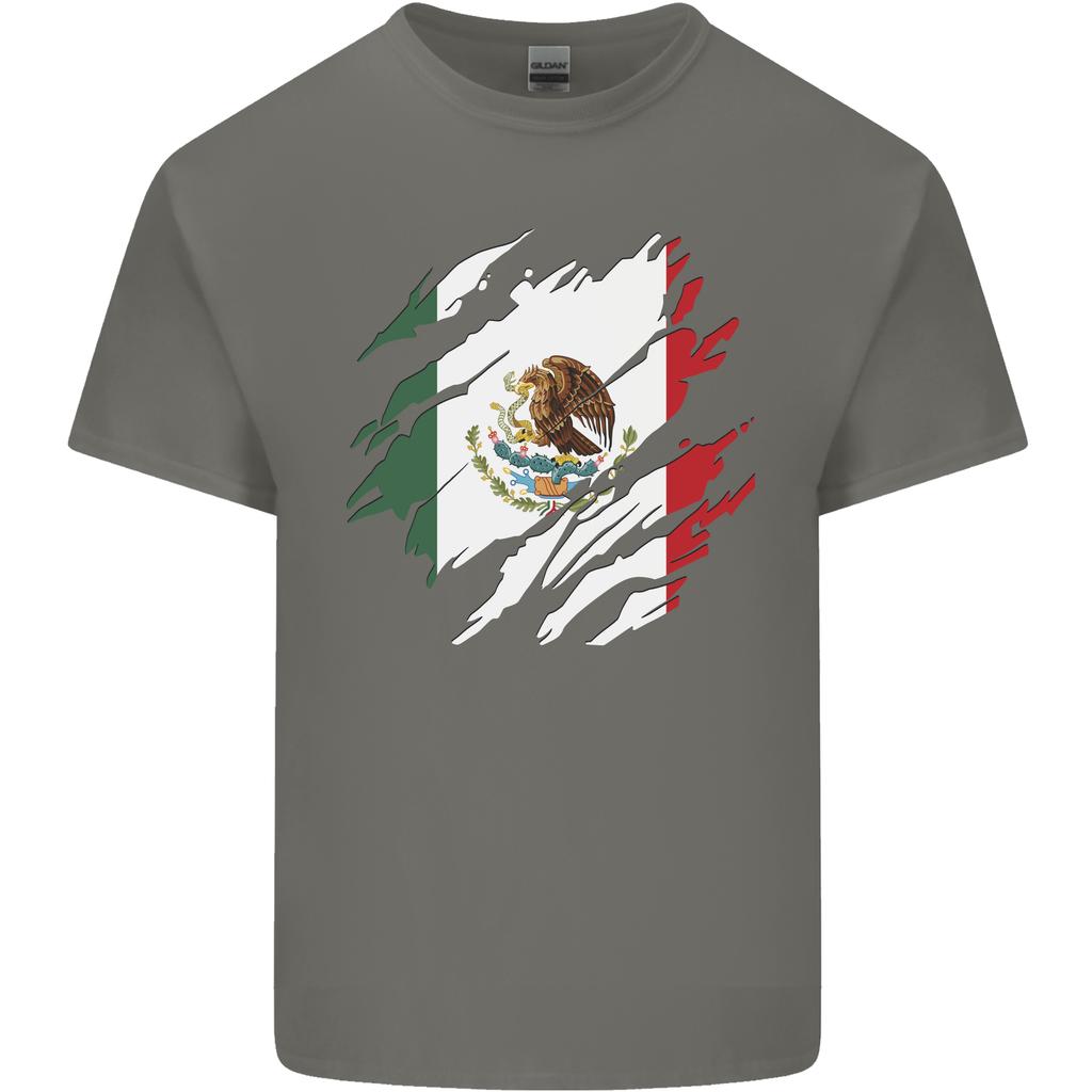 Torn Mexico Flag Mexican Day Football Unisexs Light Cotton Tshirt