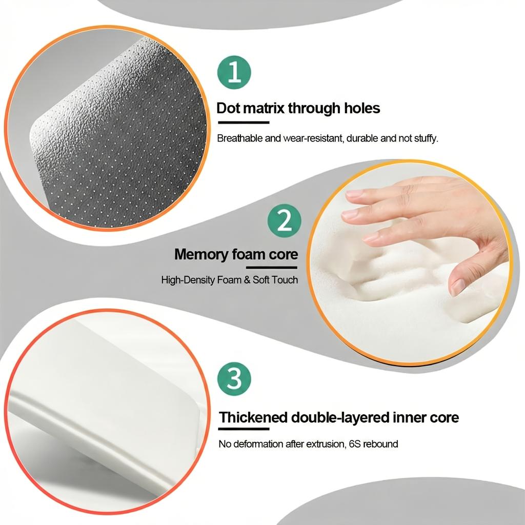 Car Armrest Universal Fit with Memory Foam & Perforated Ergonomic Car Cushion for Long Drives, 5 Colors Extra-Wide