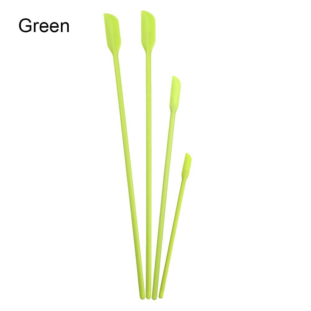 4pcs Mini Silicone Spatula Set Rubber Spatula for Makeup Tiny Scraper Kitchen Bottles Cosmetic Jar Scraper DIY Sculpture Tool