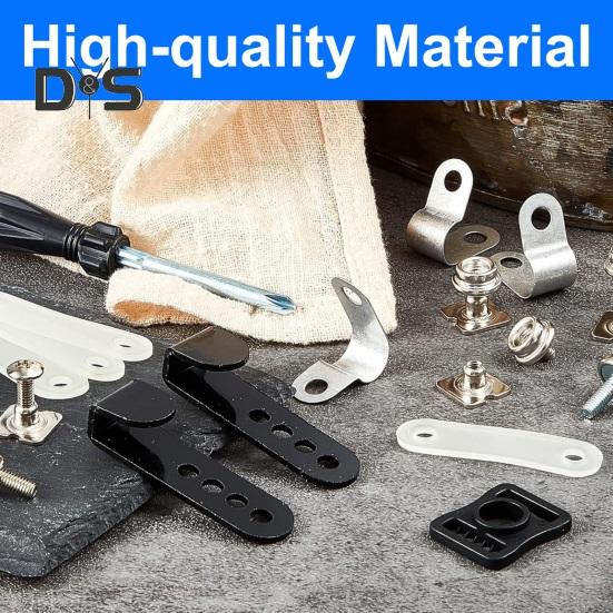 33 Buc. Kit Reparare Cască Hochei Piese de Schimb Cască Fotbal American Inclusiv Cleme J Cleme în Formă de R Cleme Vizieră Fotbal Garnituri de Cauciuc Șuruburi cu Piulițe