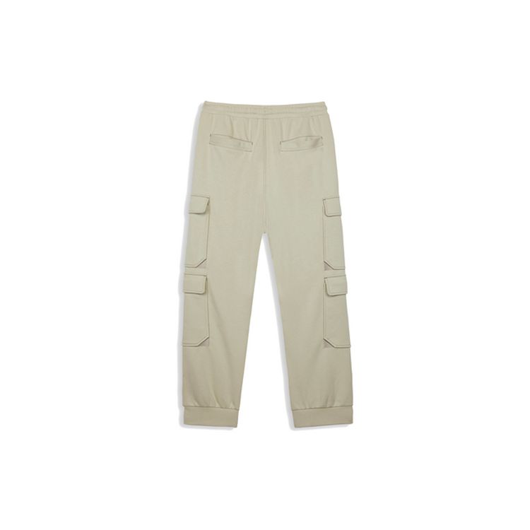 Li Ning X Palace Museum Baoyun Building Collaboration Sports Casual Cargo Pants Unisex Pants Gray-Green AKLQ853-1