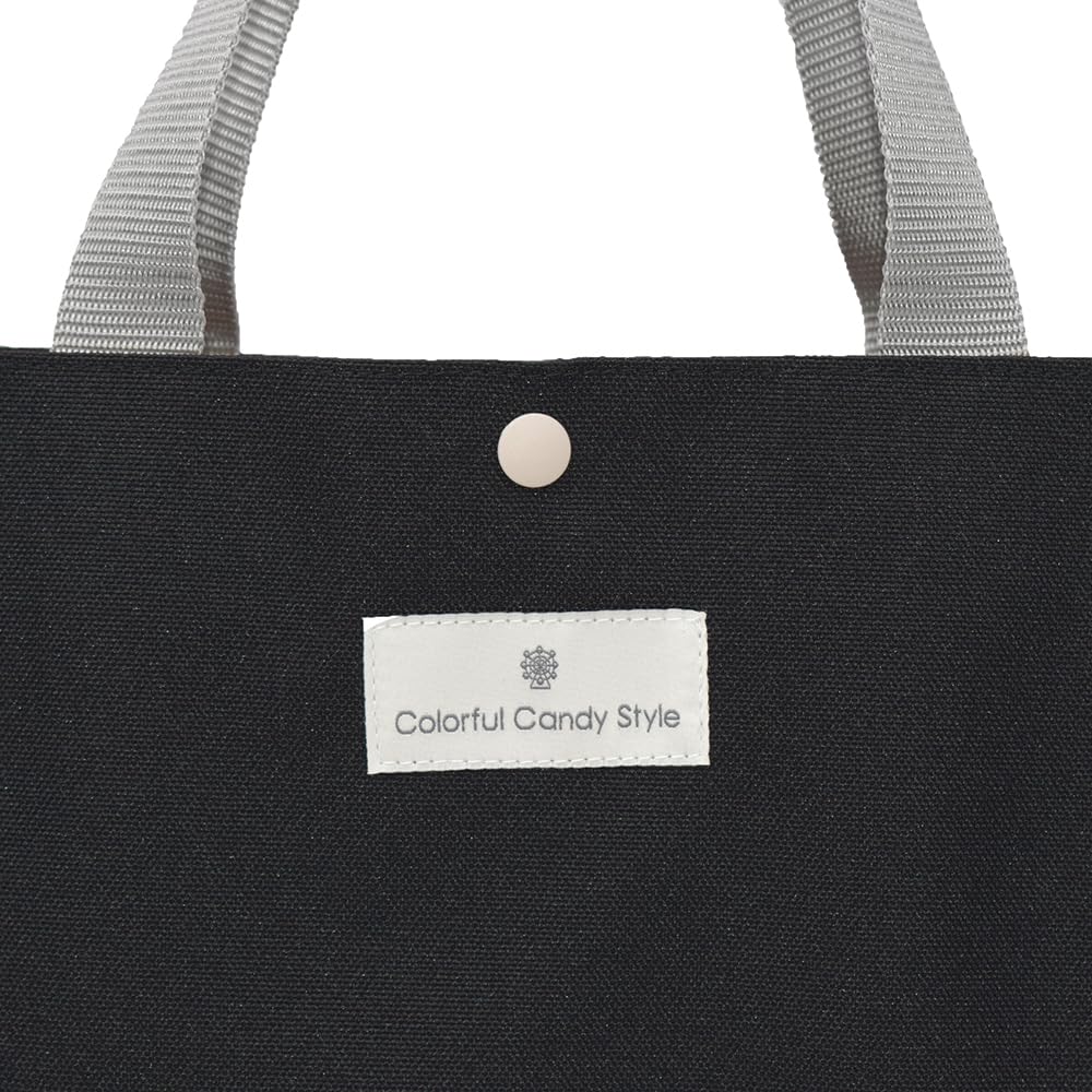 COLORFUL CANDY STYLE Pool Bag Dull No Ironing Boys NP406000 (Square Type) Water-Repellent & Lightweight, Black, Water-Repellent, Lightweight,