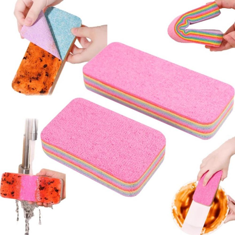 Removable Tearable Cleaning Cloth Multifunctional Super Absorbent Kitchen Cleaning Towel Reusable Non-Stick Oil