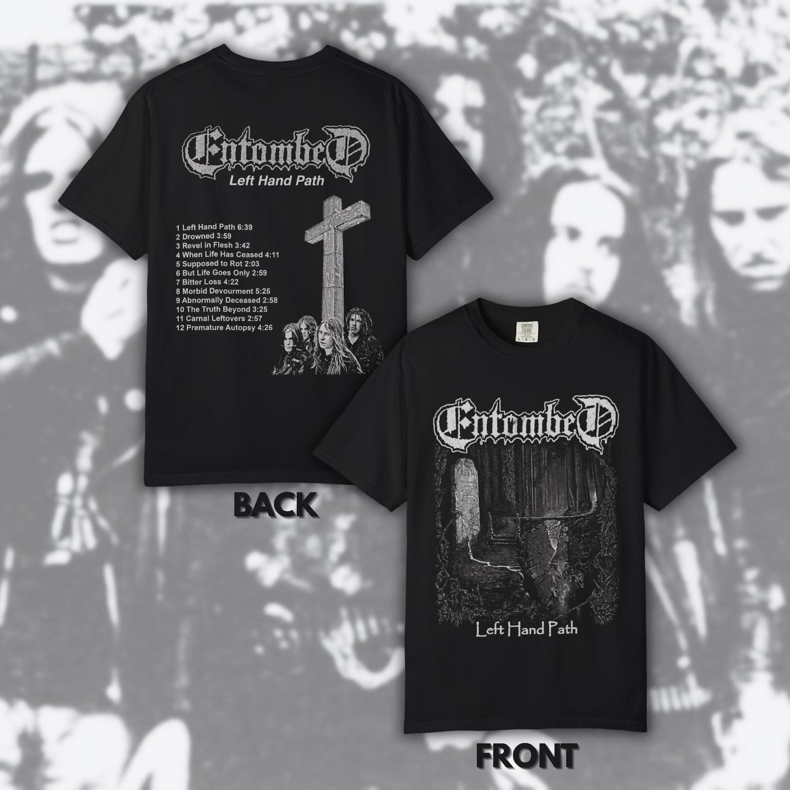 Entombed - Left Hand Path 3 | Size- S, M, L, XL, 2-4 XL L