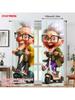 2pcs, plane printing Creative Curtains Creative ideas_ fun riding_ grandparents Versatile Durable Polyester (without rod)