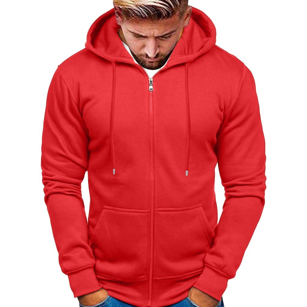 Felpa con cappuccio da uomo in velluto a coste con zip e manica lunga a spalle basse, felpa con cappuccio casual per l'uso quotidiano
