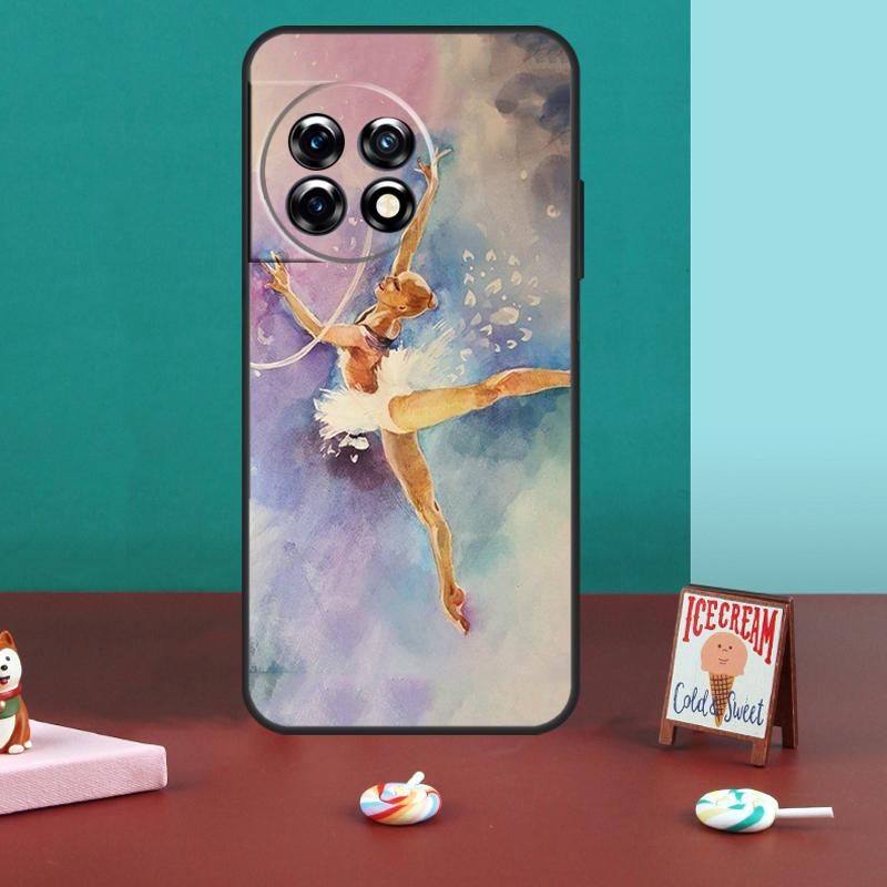 Gymnastics Oil Painting For OnePlus 13R 12R 10R 13T 10T 8T 11 12 13 15 Case For OnePlus Nord 5 CE 2 3 4 Lite N20 N30