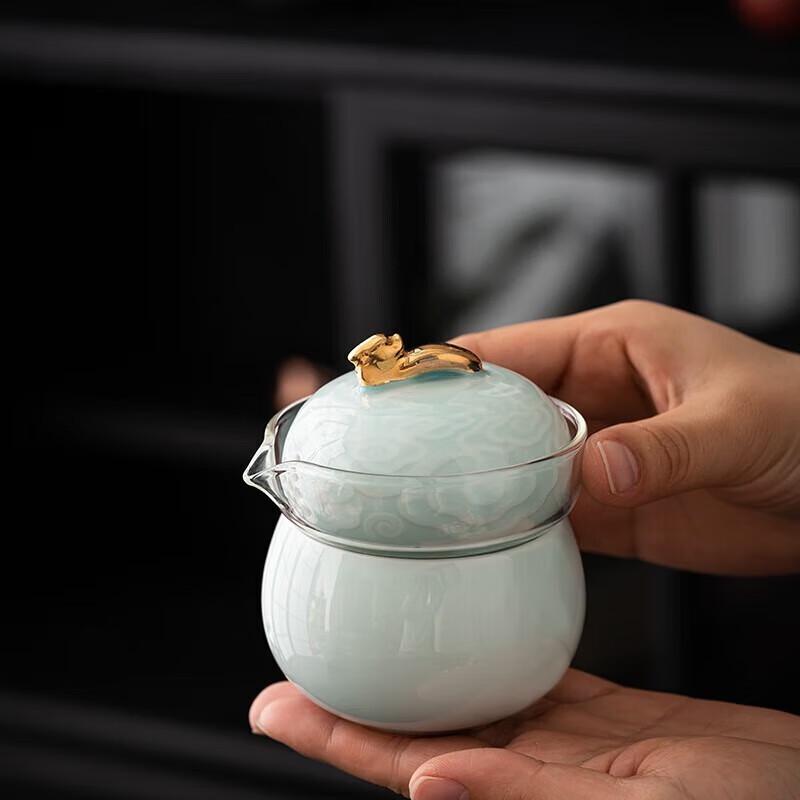 Portable Ceramic Lined Tea Set