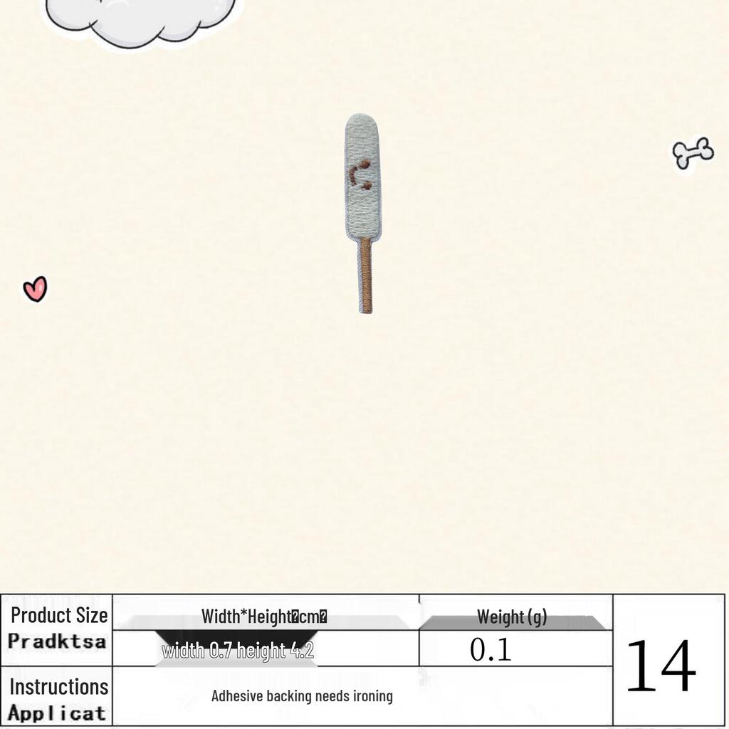 Cute Korean Cartoon Embroidered DIY Cloth Patch Applique