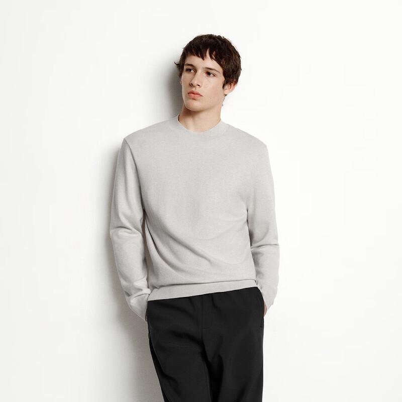 Semir Men's Thermal Cashmere Blend Half-Turtleneck Sweater