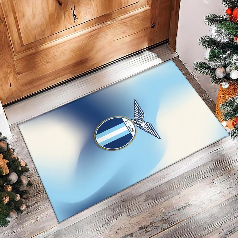 Lazio FC Fußball Muster Weicher Teppich Nicht Rutschender Indoor Boden Teppich Sport Dekor Matte für Schlafzimmer