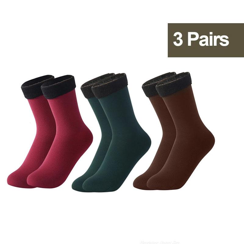 1/2/3/5/10Pairs Snow Velvet Boots Thicken Fleece Thermal Socks Women Winter Warm Short Socks Cashmere Wool Sock Home Floor Wear
