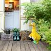 Porch Goose Costume Dinosaur Lawn Goose Outfit Dinosaur Design Clothes for Plastic Cement Goose Statue Lawn Art Garden Decoration