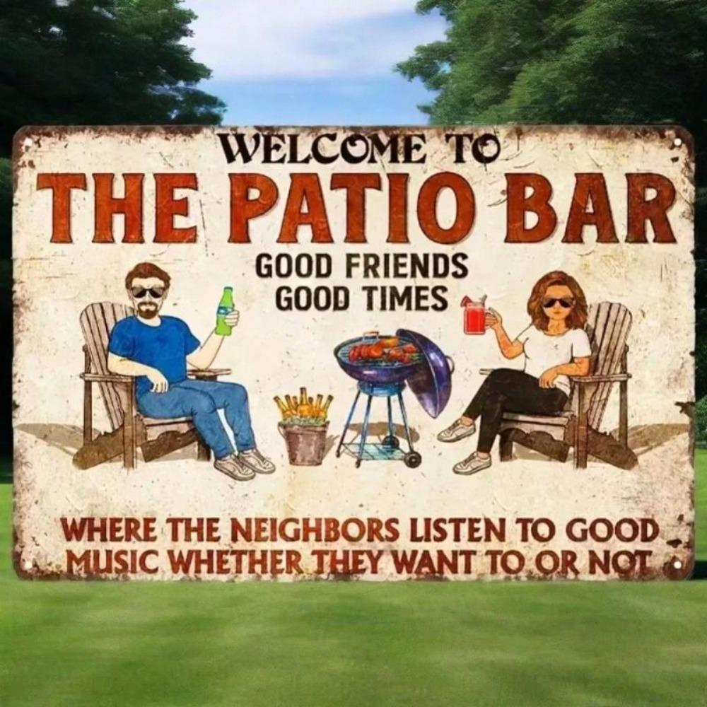 Retro Metal Tin Sign Bar Wall Decor Vintage Poster