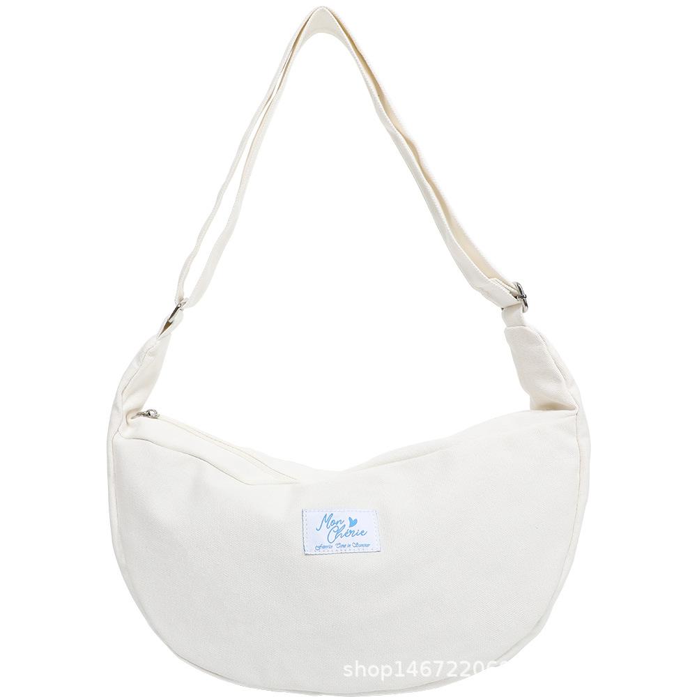 

Versatile Dumpling Bag for Women, Casual Large-capacity Crossbody Bag білий