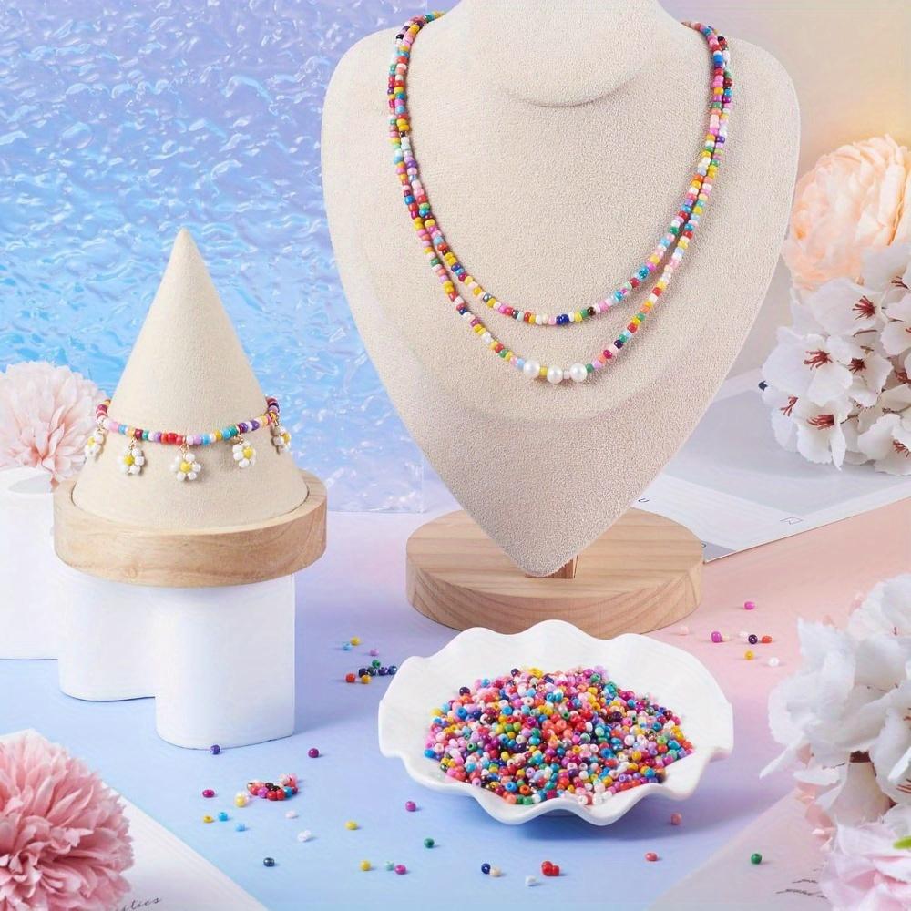 20/40/60 g Acryl-Rocailles-Perlen, Regenbogen-Pony-Intervallperlen, Mini-Armbandperlen, gemischte Farben, Halskette, Telefongurt, Ohrringe, Schmuckherstellung