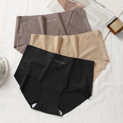 Women's Summer Mid-waist Brief Sports Seamless Underwear Knickers Lingerie