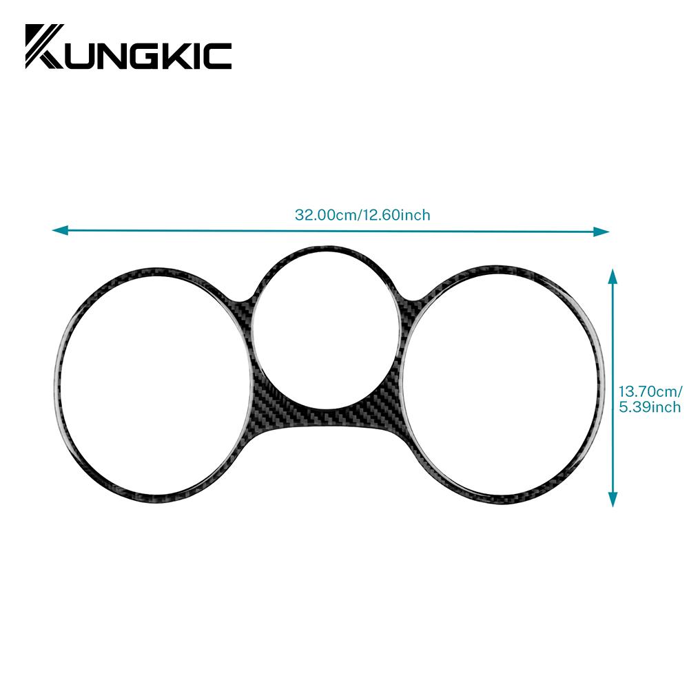 Real Soft Carbon Fiber Sticker For Seat Leon 2005 2006 2007 2008 2009 2010 2011 2012 Car Instrument Dashboard Speedometer Trim