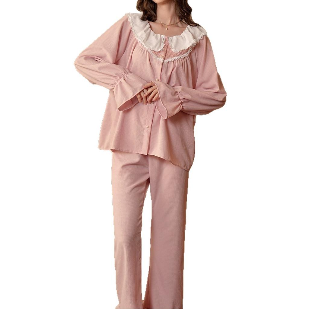 Spring/Summer Sleeveless Boat-Neck Loose-Fitting Comfortable Retro Style Sleepwear for Women