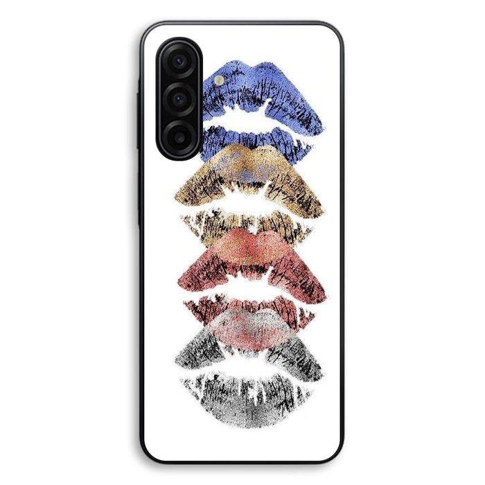 Hülle Für Samsung Galaxy A18 Bunte Lippen Maniacase schwarz
