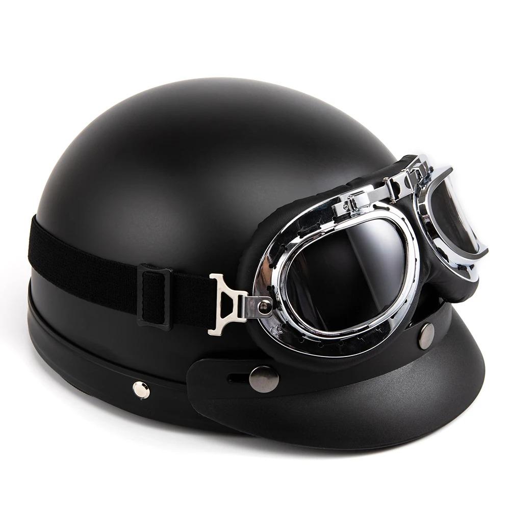 Pentru căști pentru adulți Harley Cască de motocicletă retro semi-croaziera Cască de motocicletă pentru scuter Cască pentru tot sezonul Motocicletă GERMANĂ Vintage