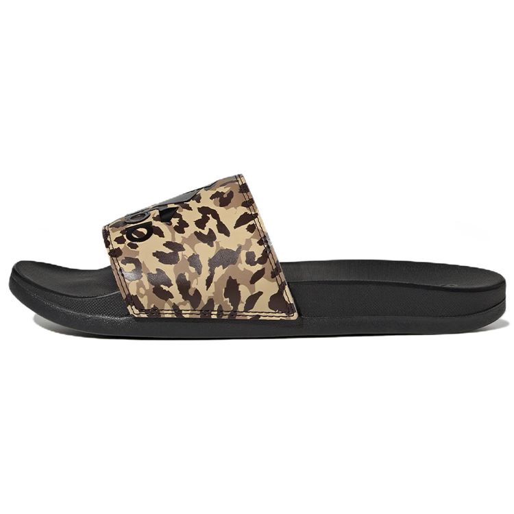 Adidas Adilette Comfort Slide Camo Women Sneakers Black Core-Black Beam-Pink GZ6412