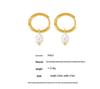 Korean-Inspired Natural Freshwater Pearl Earrings, 18K Gold-Plated Titanium Steel, Simple and Versatile for Women