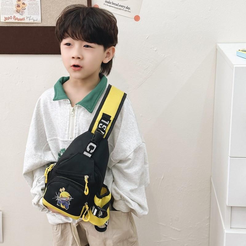 Borsa da petto Pokemon Fulmine per bambini in nylon traspirante per uso quotidiano