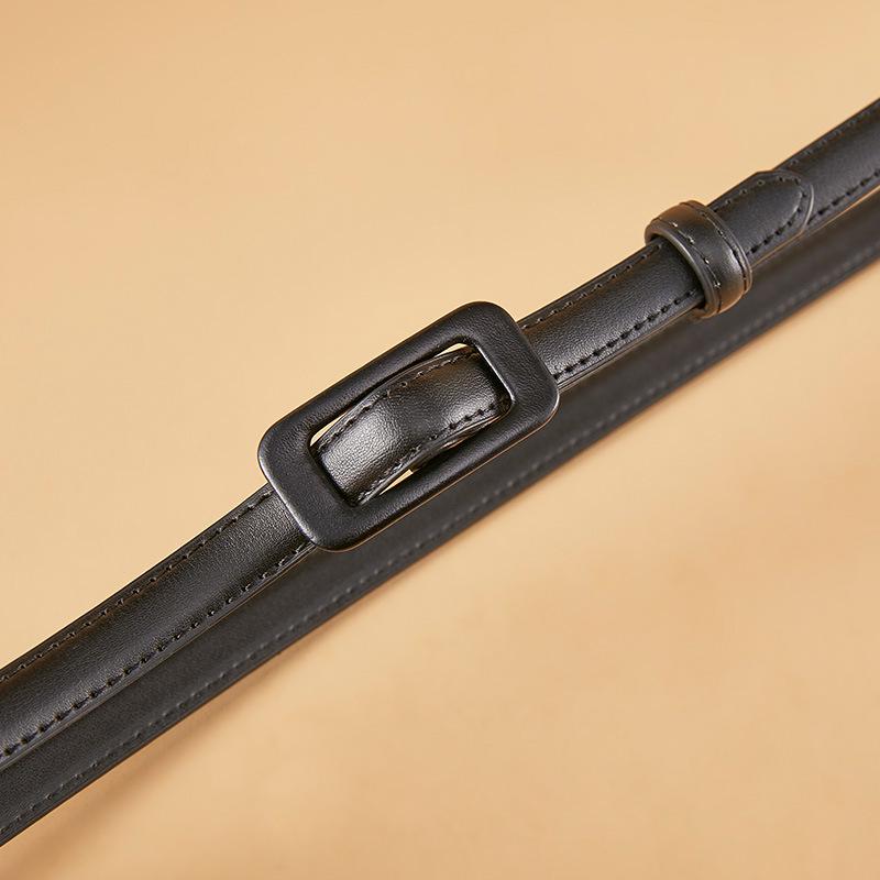 Women's Belt New Fashion Dress Decorative Thin Belt Versatile Women's New Skirt Belt Smooth Buckle Belt