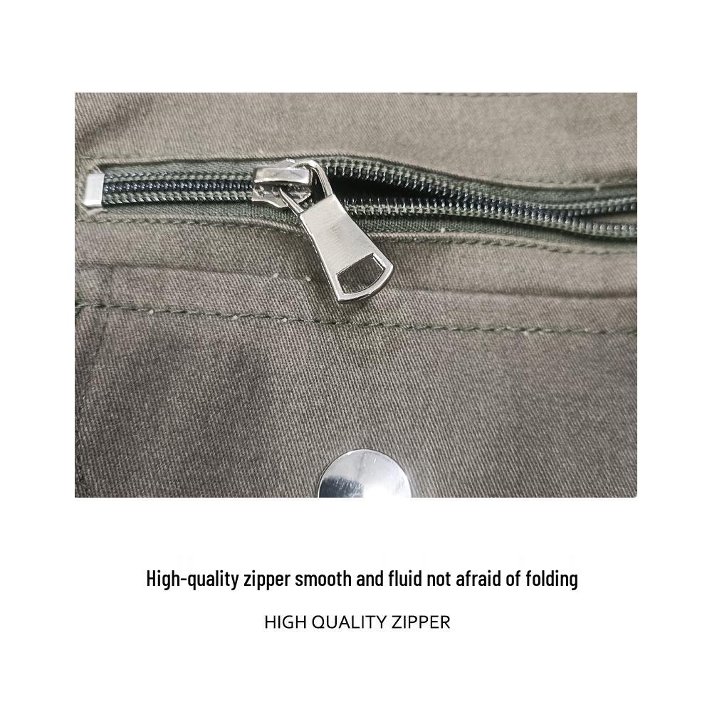 Men's and Women's Durable Army Green Cotton Workwear Set for Spring and Autumn