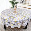 Round Tablecloth Pvc Waterproof Oilproof Dustproof For Home Kitchen Dinner Party Use