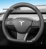 Tesla Steering Wheel Cover - Genuine Leather, Ultra-thin for Model 3 & Model Y