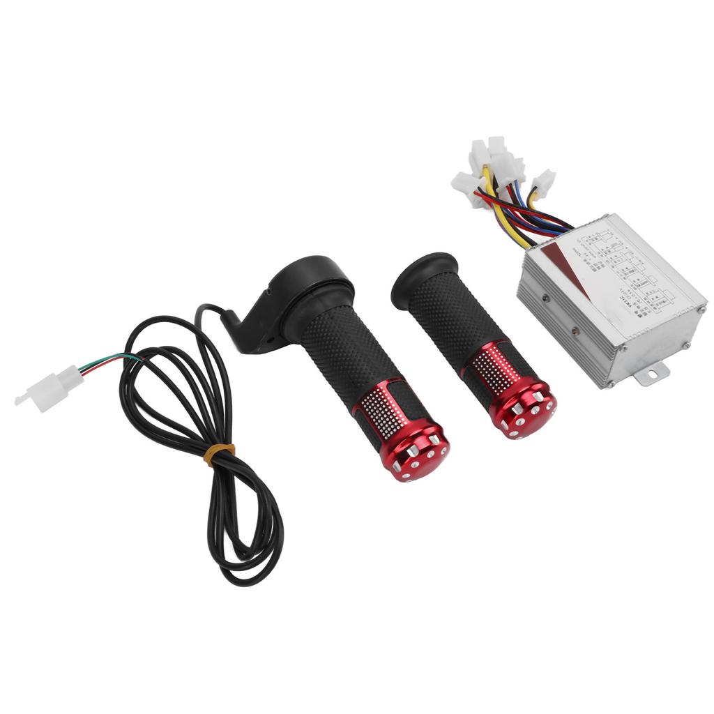 Sada ovladače elektrického kola 24V 500W Stabilní hliníkový plášť Rukojeť ovladače elektrického kola pro kolo