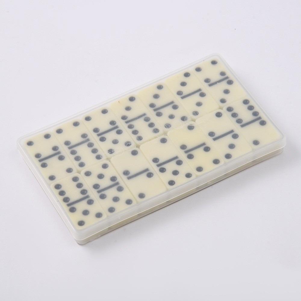 Fun 18 PCS Double Six Domino Set Double Six Leisure Entertainment Domino Toy Children Gift Table Game Travel