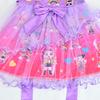82993 Kid Girls Kpop Demon Hunters Sleeveless Bow Mesh Dress
