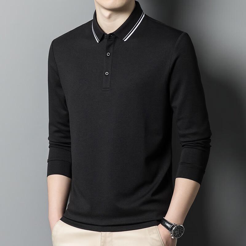 Yiliteng Men's Long-Sleeve Polo Shirt