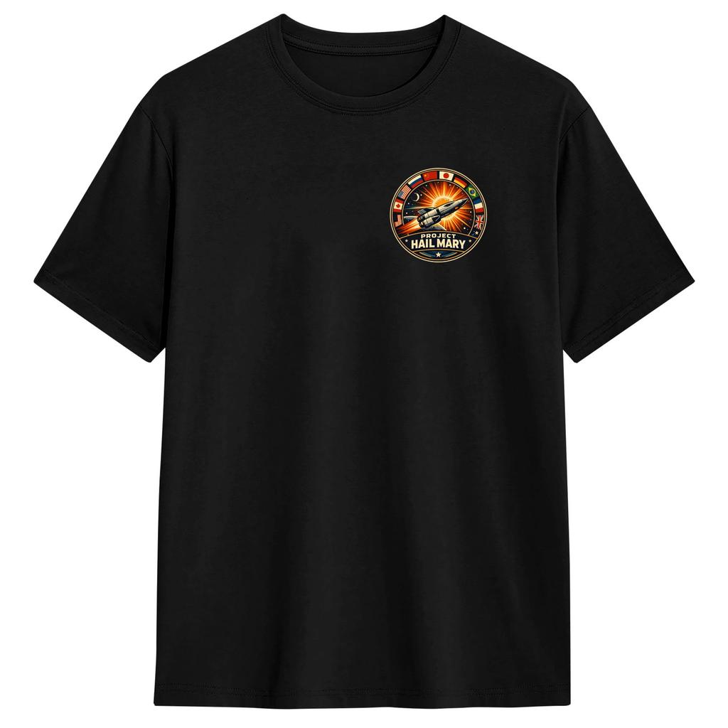 Vintage TShirt Summer Project Hail Mary Film Logo Fashion TShirts Cotton Tee Shirt for Unisex Y2K Classic Short Sleeve Tops