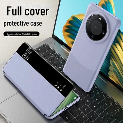 Recommended Magnetic Flip Cover for Huawei Mate60 Pro; All-inclusive, Smart Sleep Leather Case.