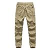 Men's Casual Pants for Spring and Autumn, American-Style Loose Cargo Pants with Multiple Pockets and Jogger Cuffs, Export Surplus with Tags Removed