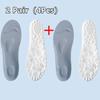 Breathable Highly Elastic Shock-absorbing Arch Support PU Latex Insoles - Memory Foam Soft Shoe Pads for Men Women Shoe Soles
